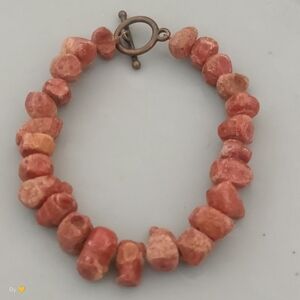 Coral Beaded Bracelet